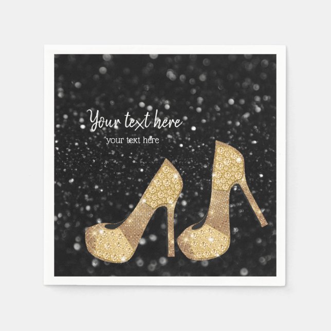 Glam Shoes High Heels for all occasions Napkin (Front)