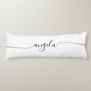 Glam Signature Name Body Pillow