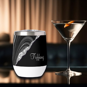 Glam Silver Parties scintillant Black Festive