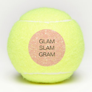 Glam Slam Gram Pink Glitter Tennis Balls