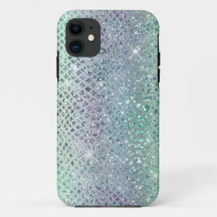 Glam Sparkly Diamond Snakeskin Pattern Case-Mate iPhone Case
