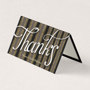 Glam Taupe Noir + Carte de remerciements doré