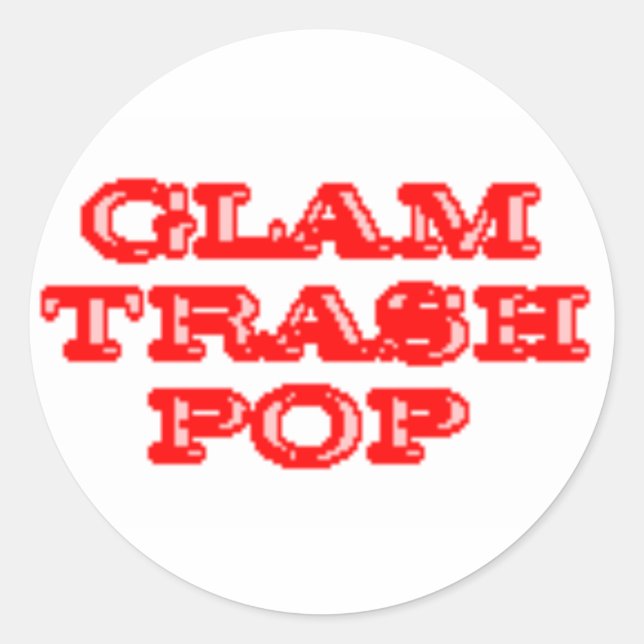 Glam Trash Pop Stickers (Front)