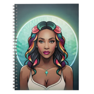 Glam Woman Rainbow Essence Empowerment Girl Power  Notebook