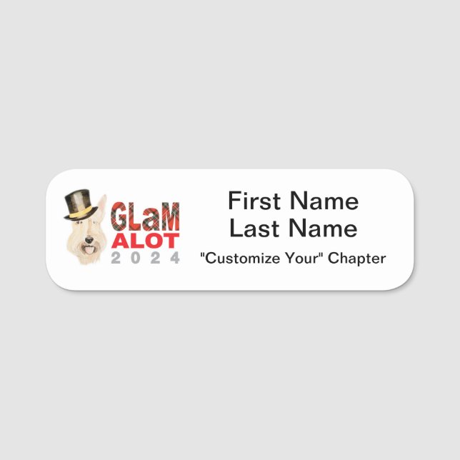 GLaMalot 2024 Name Badge (Front)