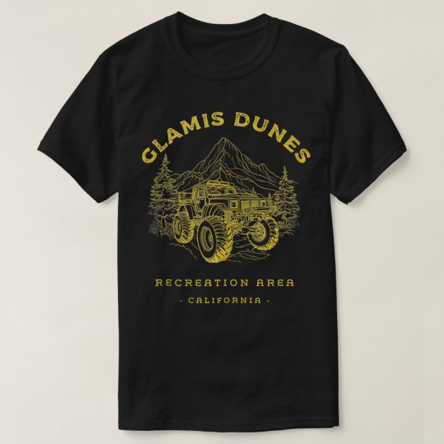 Glamis Dunes Recreation Area ATV UTV OHV Quad Offr T-Shirt (Design Front)