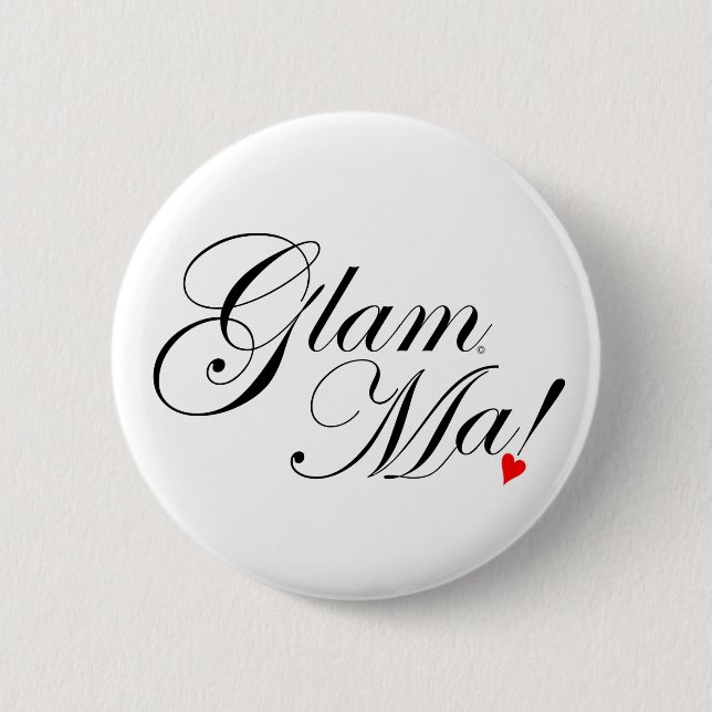 GlamMa 2 Inch Round Button (Front)