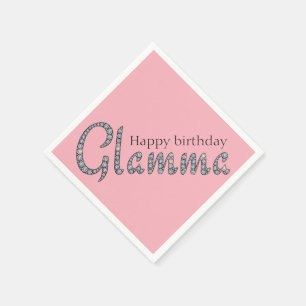 Glamma bling cocktail napkins