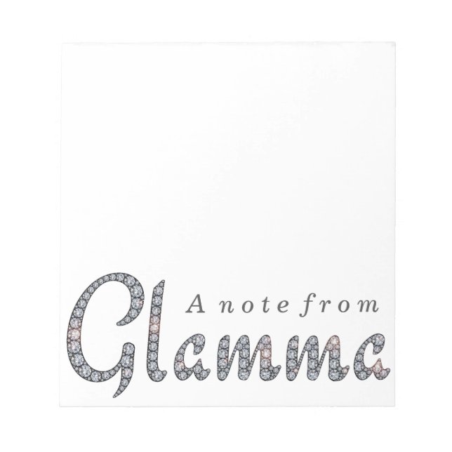 Glamma bling note pad (Front)