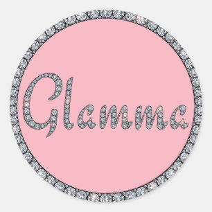 Glamma bling ring sticker