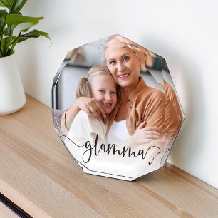 Glamma Grandma Script Overlay Photo Block