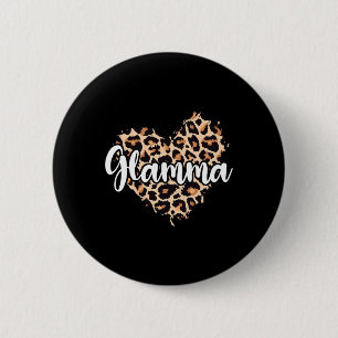 Glamma Leopard  2 Inch Round Button