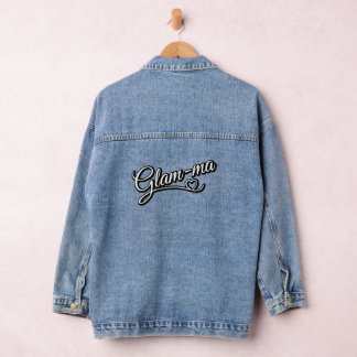 Glamma noir/blanc Denim Jacket