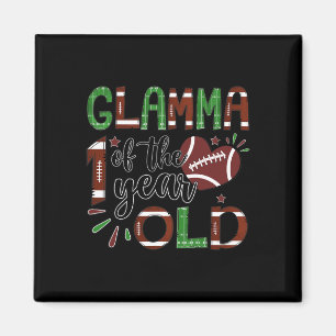 Glamma Of The 1 Year Old Football 1st Year Down Bi Magnet