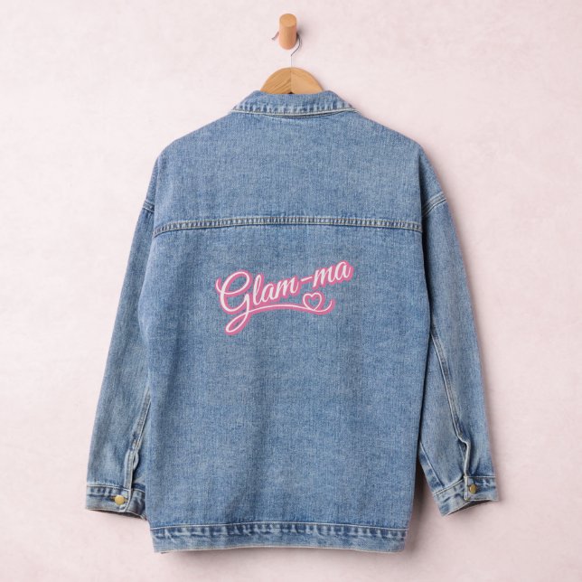 Glamma rose/blanc Denim Jacket (Hangar)