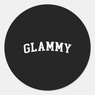 Glammy  classic round sticker