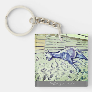 Glamor-Chan Illustrated Acrylic Keychain