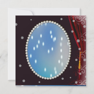 Glamor Pearl Christmas Personalized Card