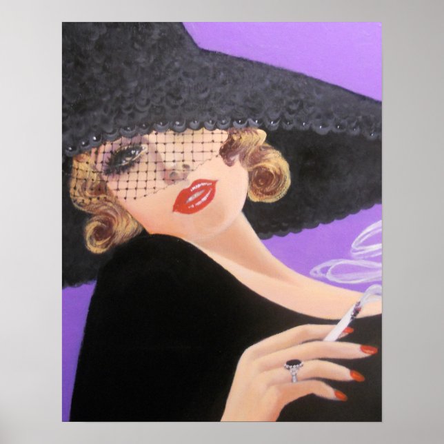 GLAMOROUS 40'S ERA LADY, POSTER (Front)