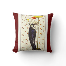 Glamorous Art Nouveau Throw Pillow