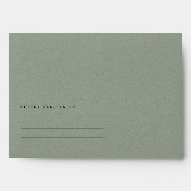 GLAMOROUS DARK COPPER SILVER DOTS MOSAIC MONOGRAM ENVELOPES (Front)