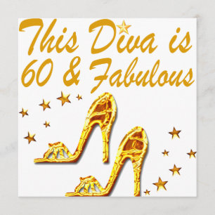 GLAMOROUS GOLD 60TH BIRTHDAY CARD