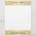 Glamorous Gold Look Elegant Template Modern Trendy Letterhead<br><div class="desc">Glamorous Gold Look Elegant Template Modern Trendy Letterhead.</div>