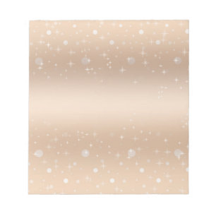 Glamorous gold metallic luster, gradient, stars no notepad