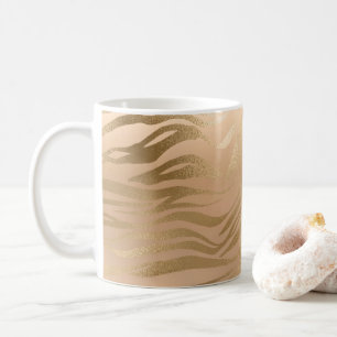 Glamorous Light Brown Leopard Spots Animal Print Coffee Mug