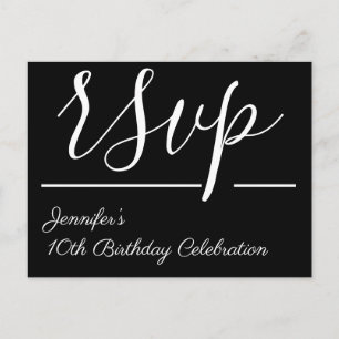 Glamorous "rsvp" Postcard