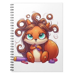 Glamorous Squirrel Hair Day Notebook
