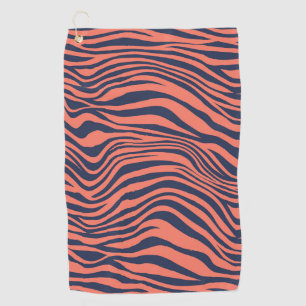 Glamorous Tiger Stripes Animal Print Golf Towel