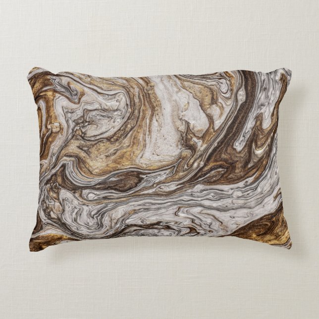 glamour 001 liquid brown colours accent pillow (Front)