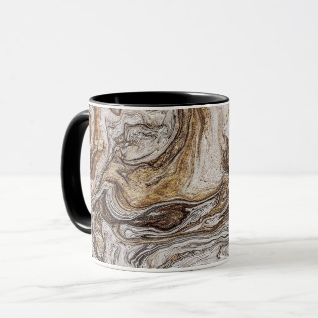 glamour 001 liquid brown colours mug (Front Left)