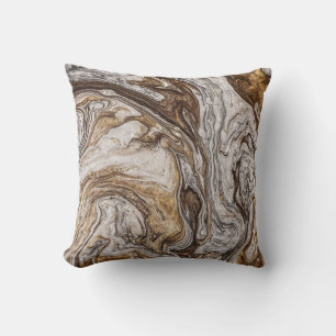 glamour 001 liquid brown colours throw pillow