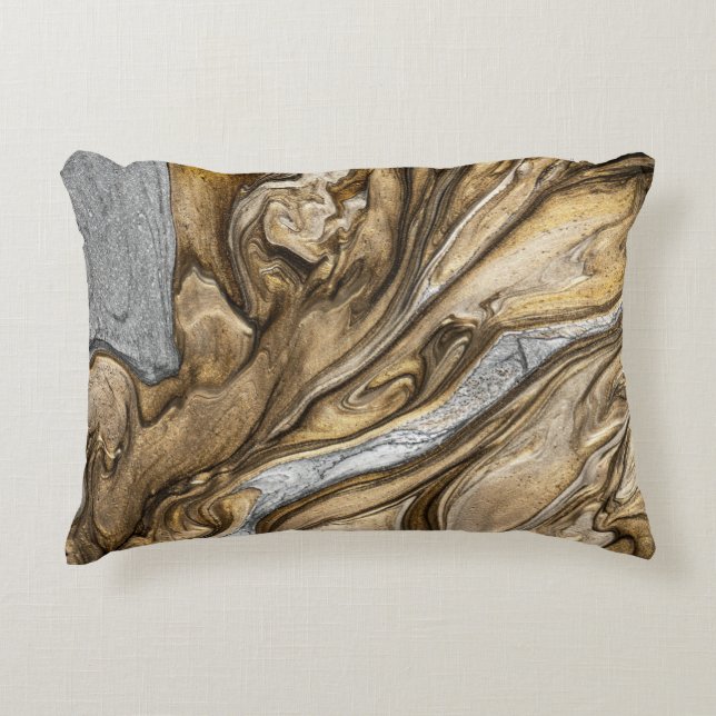 glamour 002 liquid brown colours accent pillow (Front)