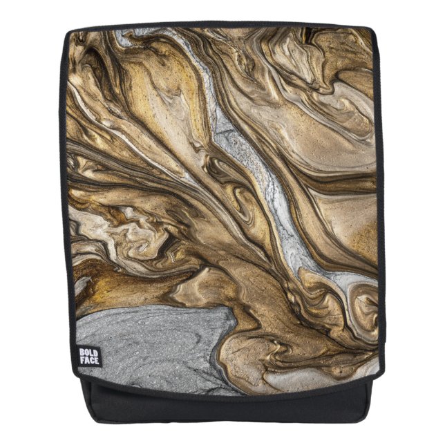 glamour 002 liquid brown colours backpack (Front)