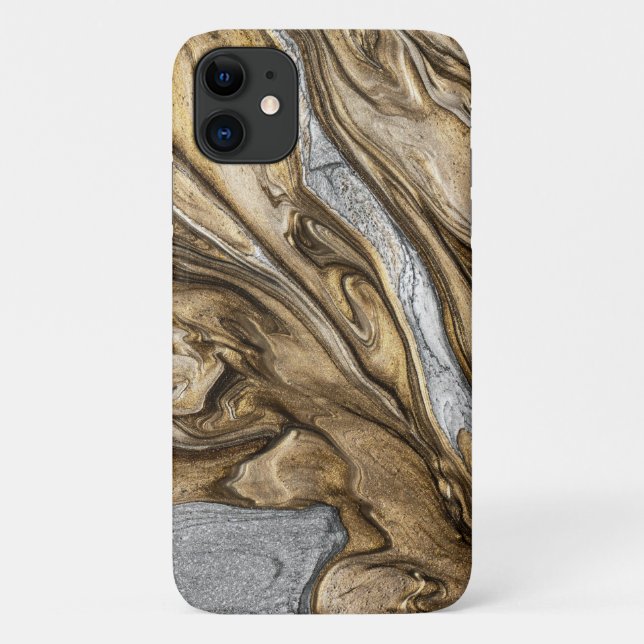glamour 002 liquid brown colours Case-Mate iPhone case (Back)