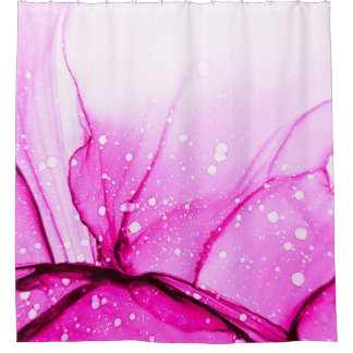 Glamour Alcohol Ink. Red Soft Canvas. Pink Mixed P