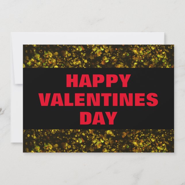 Glamour And Glitz Valentines Card (Front)