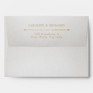 Glamour Art Deco Burgundy Vintage liner wedding Envelope