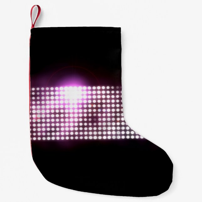 Glamour background small christmas stocking (Front)