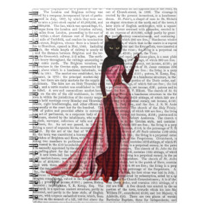 Glamour Cat in Pink 2 Notebook