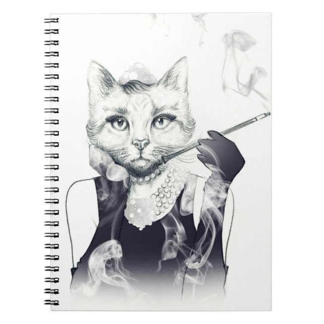 Glamour Cat Notebook (Front)