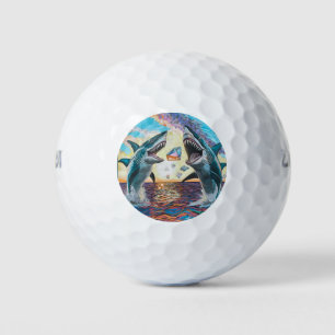 Glamour Chomp-Shark Breaching for Shiny Gems- Golf Balls