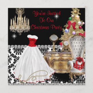 GLAMOUR CHRISTMAS INVITATIONS
