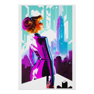Glamour City in Her Pocket Poster