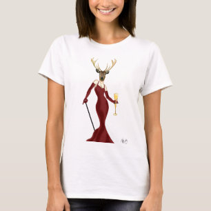Glamour Deer in Marsala 2 T-Shirt