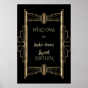 Glamour des années 1920 Great Gatsby Art Déco SWEE