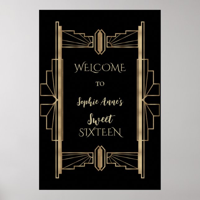 Glamour des années 1920 Great Gatsby Art Déco SWEE (Devant)